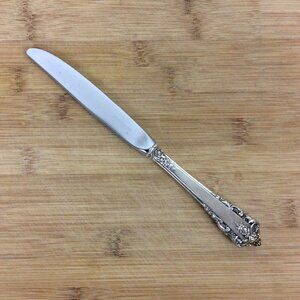 Lunt Rondelay Sterling Silver Handle Stainless Blade Modern Hollow Knife 1963
